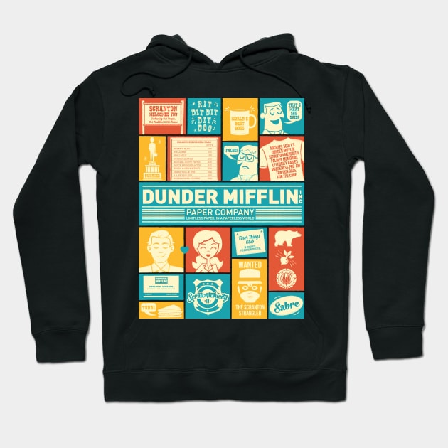 Dunder Mifflin Hoodie by Oneskillwonder